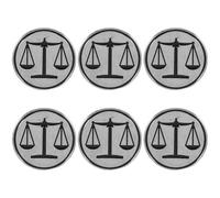 UPKOCH Lot de 6 broches de revers : épingles en métal pour avocat, accessoire de revers du ministère de la Justice, pour hommes, étudiants en droit et avocats.