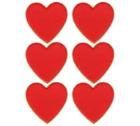 UPKOCH Lot de 6 Broches Décoratives de Cœur Rouge Épingle pour Vêtements Bijoux pour Femmes Présent Saint-Valentin Anniversaire Accessoire Mode Polyvalent