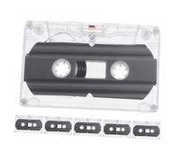 UPKOCH Lot de 6 Cassettes Audio Vierges Enregistrables 30 pour Bricolage, Usage Pédagogique, Étui Rigide Transparent, Musique et Vœux Personnalisés, Accessoires D’Enregistrement Audio