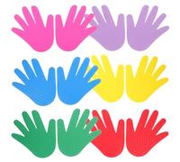 UPKOCH Lot de 6 Paires de marqueurs Plats pour Tapis : marqueurs manuels antidérapants en Plastique pour Tapis sensoriels de Classe, équipements Sportifs pour maternelles
