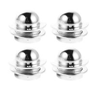 UPKOCH Lot de 8 coupelles d'entrée pour Baby-Foot : coupelles de Service en Plastique pour balles, Manchons de But pour Baby-Foot, Inserts de But de Rechange argentés.