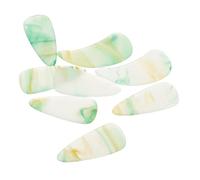 UPKOCH Lot de 8 Médiators Double Arc pour Guzheng Vert Spirale, Protection Solide et Confortable des Doigts, Clous en Plastique pour Jeu Professionnel et Apprentissage,