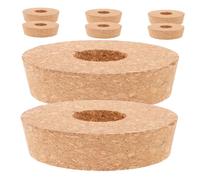 UPKOCH Lot De 8 Petits Couvercles pour Vases Hydroponiques Pots De Fleurs Pots De Terrarium avec Couvercle en Liège Bouchons en Liège pour De Jardin Bouchons en pour