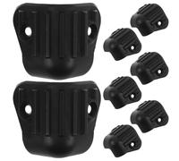 UPKOCH Lot de 8 protections d'angle en plastique pour enceintes, amplificateurs de guitare, meubles anti-collision, quincaillerie d'angle pour meubles de transport.