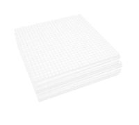 UPKOCH Lot de 8 Séparateurs de Filtration Aquarium en Plastique Blanc 29,5 Cm Plaque de Gravier pour Aquarium Grille D'isolation 1 Cm Support Inférieur pour Filtration et