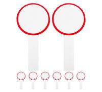 UPKOCH Lot de 8 Tableaux de Score Effaçables à Sec Portatifs, Mini Tableau Blanc 10 X 20 Cm en Panneau Rigide, Planche à Bras Rouge pour Vote et Notation, Accessoire Arbitre Compétition