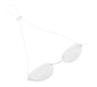 UPKOCH Lunettes de Protection Yeux en Tpu Blanc Confortables, Masque Cache-œil Réutilisable pour Soins Beauté et Lavage des Sourcils, Protège Lumière