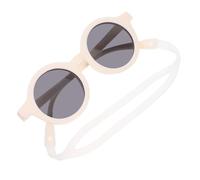UPKOCH Lunettes de Soleil Garçon et Filles Protection UV Légères Cadre Blanc Crème avec Cordon Ajustable Transparent pour Garçons et Filles Activités Plein Air Fête