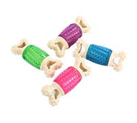 UPKOCH Mâcher Os pour Chien Squeaky Bleu avec Motif de Visage de Chien pour Jeu Mastication des Animaux de Compagnie