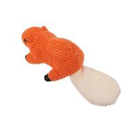 UPKOCH Mâcher pour Chiens Moyen et Petit Écureuil Orange avec Couinement Interactif de Dentition pour Chiots du Stress et Comportement Destructeur