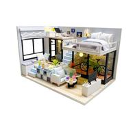 UPKOCH Maison de Poupée Miniature DIY Bois Modèle Éducatif pour Activités Familiales et Décoration de Chambre