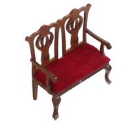 UPKOCH Maison de Poupée Mobilier Européen Bois et Peluche Décor Salon Authentique Accessoire Réaliste pour Collectionneurs