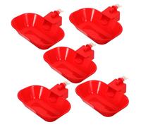 UPKOCH Mangeoire à Eau Automatique pour Poulets Et Volailles Kit De 5 Gobelets Grand Abreuvoir pour Canards Et Système D'abreuvement Anti-Fuite Design Étanche Hydratation Fiable