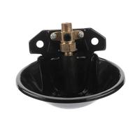 UPKOCH Mangeoire pour Moutons Automatique Plaque en Fer Et Valve en Cuivre, Bol à Eau Métal Noir, Alimentation Automatique, Usage Agricole pour Troupeaux Et Élevage