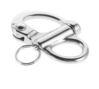 UPKOCH Manille Fixe Acier Inoxydable pour Bateau Fermeture à Ressort Robuste Accessoire de Gréement Marin pour Voiliers et Yachts Matériel Nautique