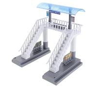 UPKOCH Maquette de passerelle pour Table à Sable - Pont Miniature de Gare en Plastique - Passerelle piétonne pour Circuit de Train - Accessoires pour modélisme ferroviaire