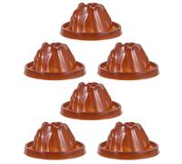 UPKOCH Maquettes de Volcans Soi-même pour Garçon et Filles 6 Pièces Petit Modèle Volcan en Plastique Solide Kit Scientifique Éducatif pour Projet D’éruption Volcanique et Exploration