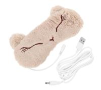 UPKOCH Masque de Sommeil Chauffant USB avec Bande Élastique Confortable Design Nez Incurvé et Effet Occultant pour Fatigue Oculaire Adapté à Toutes de Tête
