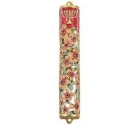 UPKOCH Mezouza de Hanoukka Décoration de Bénédiction en Alliage Métal avec Parchemin Liturgique Protection Longue Durée pour Mur et Entrée