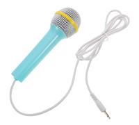 UPKOCH Microphone pour Garçon et Filles Prise Jack 3,5 Mm - Micro Amplificateur en Plastique Bleu, Accessoire pour Karaoké et Jeux D’éveil Musical, Présent pour Fêtes et Développement