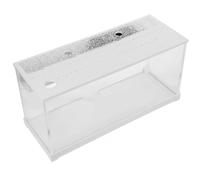 UPKOCH Mini Aquarium en Acrylique Blanc 15L avec Éclairage LED Intégré Système de Filtration Silencieux sans Changement d'eau pour Poissons Betta Crevettes et Décoration de Bureau