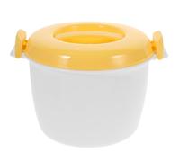 UPKOCH Mini cuiseur à riz pour micro-ondes, cuiseur à riz, cuiseur vapeur pour micro-ondes, cuiseur à pâtes avec palette de riz pour légumes, quinoa, avoine, ramen bleu, récipient à riz L