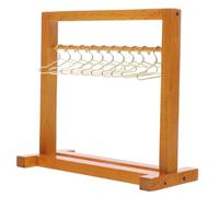 UPKOCH Miniature Doll Clothes Drying Rack Wooden Mini Dollhouse Balcony Decor Clothes Storage Dollhouse Bedroom Accessories Set