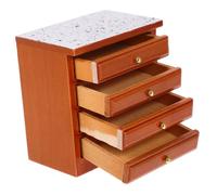 UPKOCH Miniature Meuble Maison Bois Vintage Mini Cabinet de Chevet Décoratif pour Maison de Poupées Accessoire Miniature pour Jeu et Décoration