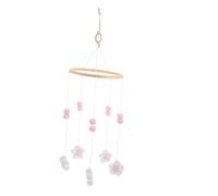 UPKOCH Mobile Berceau Suspendu Décoratif avec Feutre Délicat pour Chambre Garçon Fille Décoration et Apaisante pour Nursery et Boutique Rose