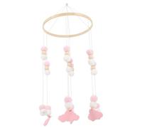 UPKOCH Mobile Lit Garçon Fille Suspendu Décoratif avec Cloche Étoile et Balle Feutre Mobile Chambre Garçon Fille pour Berceau Déveil Sensoriel et Cadeau Naissance