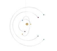 UPKOCH Mobile Suspendu Modèle Atomique Éducatif Pour Chambre D’garçon Et Filles, Décoration Spatiale Multicolore Scandinave, Grand Modèle D’astronomie Dynamique Et Créatif