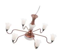 UPKOCH Modèle Mini Lustre Suspendu pour Maison de Poupée Décoration Lumineuse Miniature pour Paysage Accessoire de Décor de Jardin et Scène Micro Lampes de Plafond Artisanales