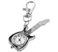 UPKOCH Montre de Poche Guitare Originale légère Quartz Porte-clés Pendentif décoratif Vintage pour étudiants et Couples Cadeau Noir