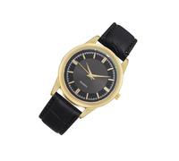 UPKOCH Montre Homme Décontractée en Acier Inoxydable, Bracelet Similicuir Noir, Cadran Noir, Montres-Bracelets Résistantes pour Usage Quotidien et Professionnel, Modèle Classique Taille