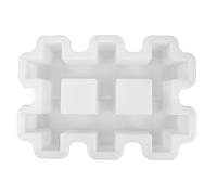 UPKOCH Moule rectangulaire creux pour briques de ciment, idéal pour la fabrication de briques décoratives en béton, de moules en plâtre et de pour la création de chemins pour balcons et espaces