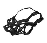 UPKOCH Muselière Panier pour Chiens Ajustable en TPR Résistant Taille L, Couvre-Gueule Anti-Morsure Ouverture pour Boire, Muselière pour Grand Chien en Promenade Et Dressage