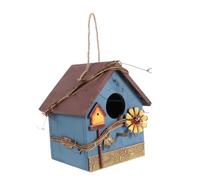 UPKOCH Nichoir Oiseaux Bois Suspendu pour Perroquet Jardin Extérieur Décoration Nichoir Perroquet Cour Terrasse Abri Oiseaux Sauvages