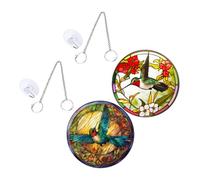 UPKOCH Oiseau-mouche Décoratif En Acrylique à Suspendre Ornement De Fenêtre Pour Maison Panneau Suspendu