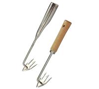 UPKOCH Outil de Jardinage Arrache-Mauvaises Plantes Multifonction 2Pcs Désherbeur Manuel Ergonomique pour Jardinage et Pelouse Anti-Dérapant et Solide
