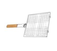 UPKOCH Panier à Griller Poisson INOX 304 Pliable pour Barbecue Extérieur, Grille Antiadhésive Multifonction, Accessoires La Cuisine De Camping Et Jardin, Résistant Haute Température