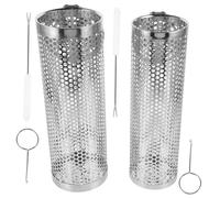 UPKOCH Panier à Griller pour Barbecue Extérieur Paniers pour Grillades Couvercle Rabattable pour Cuisson Plein Air