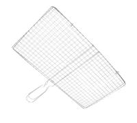 UPKOCH Panier Barbecue INOX pour Poisson et Steak Accessoire Grillades Extérieur Paniers Grillades Barbecue Camping Cuisson Facile et Chute