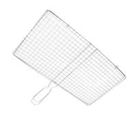 UPKOCH Panier de Grillade Acier Inoxydable pour Barbecue Accessoire de Cuisine Portable pour Poisson Fruits de Mer et Légumes pour Camping et Picnics