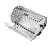 UPKOCH Panier Grillade Barbecue Acier Inoxydable pour Four Électrique et Rôtissoire Cage à Griller Rotative pour Noix et Cacahuètes Accessoire Compact et Polyvalent pour Barbecue et