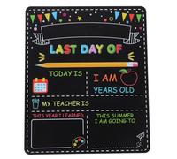 UPKOCH Panneau Noir Double Face en Bois pour Premier Jour D'école, Léger et Facile à Effacer, pour Garçon et Filles en Maternelle et Souvenirs Photo de Rentrée