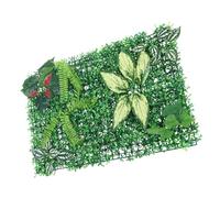 UPKOCH Panneau Végétal Artificiel Vert Pour Mur De Gazon Artificiel Décoration Murale Végétale Extérieure Panneau Mural De Verdure Artificielle