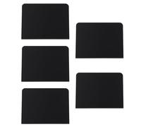 UPKOCH Panneaux à Craie Réinscriptibles 5pcs Pratiques et Réutilisables Noirs en Pvc pour Affichage Prix Fruits et Légumes Supermarché