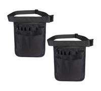 UPKOCH Paquet Banane Infirmière en Nylon Léger 2pcs Multiples Compartiments et Compartiments Polyvalents pour Rangement Outils Médicaux et Longues Gardes