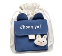 UPKOCH Paquet Bandoulière Femme en Toile Bleue Mini Paquet Adorable Coréen Épaule Femme pour Usage Quotidien Voyages et Shopping