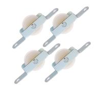 UPKOCH Paquet De 4 Kit de Réparation Parasol Extérieur Poulies Acier Inoxydable pour Porte Coulissante et Corde Compatible Parapluies à Mât Central Fonctionnement pour Patio